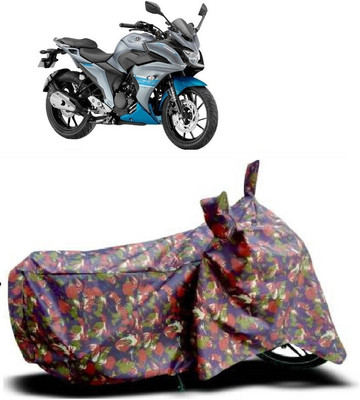 SUGASHRI Waterproof Two Wheeler Cover for Yamaha(Fazer 25 BS6, Multicolor)