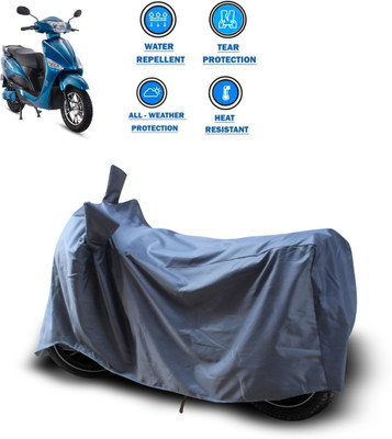 CODOKI Waterproof Two Wheeler Cover for Hero(Electric Optima, Grey)