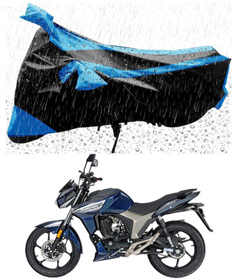 Mdstar Waterproof Two Wheeler Cover for Royal Enfield(Thunderbird 500, Blue, Black)