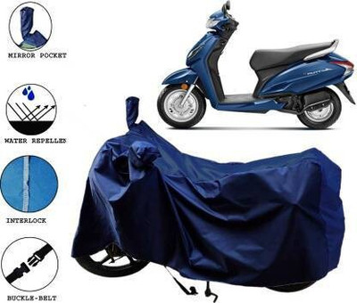 DeepShakshi AUTOMOTIVE Waterproof Two Wheeler Cover for Honda(Activa, Blue)