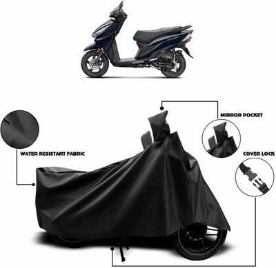 SK AUTO Two Wheeler Cover for Honda(Grazia, Black)
