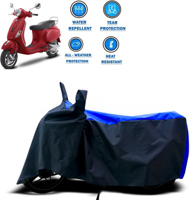 CODOKI Two Wheeler Cover for Piaggio(Vespa VXL 125, Blue)