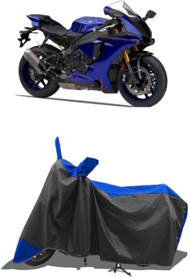 SUGASHRI Waterproof Two Wheeler Cover for Yamaha(YZF R1M, Blue, Black)