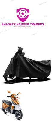 bhagat chander traders Waterproof Two Wheeler Cover for Mahindra(Gusto 125, Black)