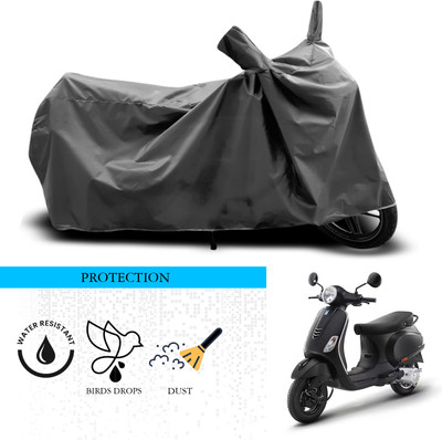 ANTHUB Waterproof Two Wheeler Cover for Vespa(Notte 125, Grey)