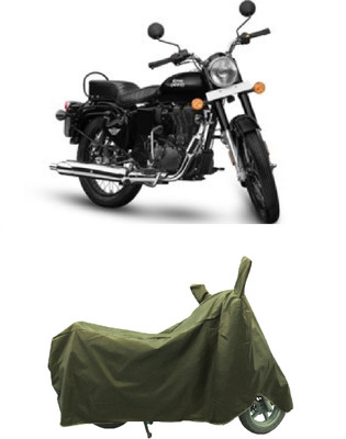 Coxtor Waterproof Two Wheeler Cover for Royal Enfield(Bullet 350 New, Gold)