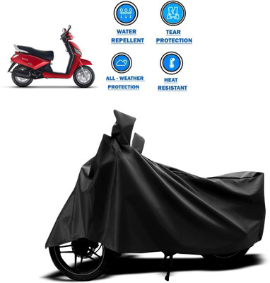 CODOKI Two Wheeler Cover for Mahindra(Gusto, Black)