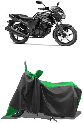 SUGASHRI Waterproof Two Wheeler Cover for Yamaha(SZ-RR V, Green, Black)