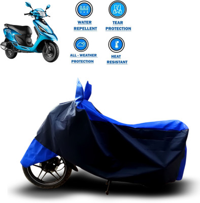 PAGORA Two Wheeler Cover for TVS(Scooty Zest 110, Blue)