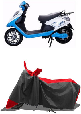 SUGASHRI Waterproof Two Wheeler Cover for Ampere(V 48 BS6, Red, Black)