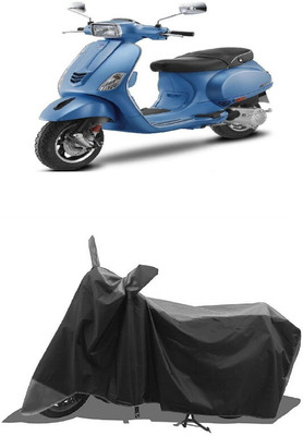 SUGASHRI Waterproof Two Wheeler Cover for Piaggio(Vespa SXL, Grey, Black)