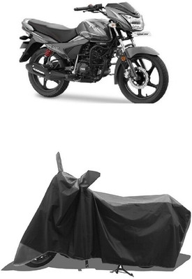 SUGASHRI Waterproof Two Wheeler Cover for TVS(Victor GLX, Grey, Black)