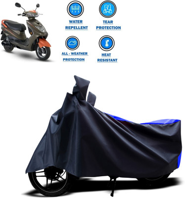 CODOKI Two Wheeler Cover for Okinawa(Ridge Plus, Blue)