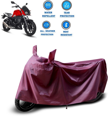 CODOKI Waterproof Two Wheeler Cover for Mahindra(Mojo UT 300, Maroon)