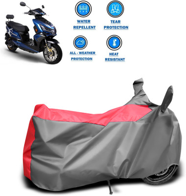 GOSHIV-car and bike accessories Two Wheeler Cover for Okinawa(Praise, Grey)