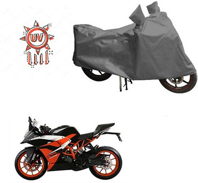 DeepShakshi AUTOMOTIVE Waterproof Two Wheeler Cover for KTM(RC 390, Grey)