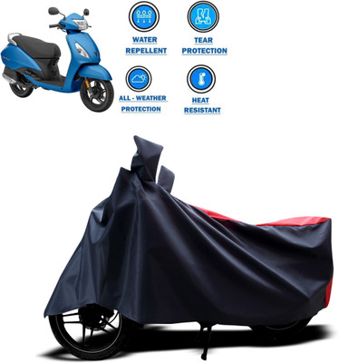 PAGORA Two Wheeler Cover for TVS(Jupiter classic, Red)