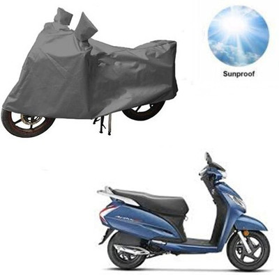SK AUTO Waterproof Two Wheeler Cover for Honda(Activa, Grey)