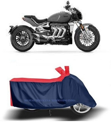 DSAMI Two Wheeler Cover for Triumph(Rocket III, Blue)