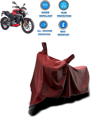 PAGORA Waterproof Two Wheeler Cover for Bajaj(Pulsar NS 160, Maroon)