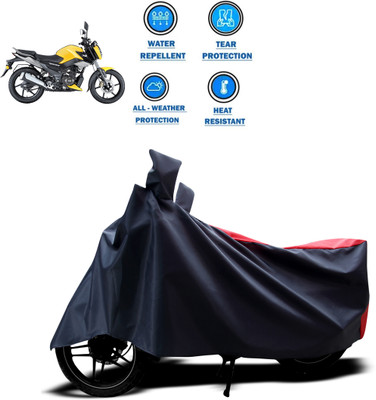 GOSHIV-car and bike accessories Two Wheeler Cover for TVS(Red)