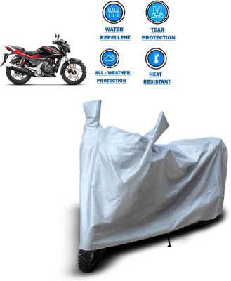 CODOKI Two Wheeler Cover for Hero(CBZ Extreme, Silver)