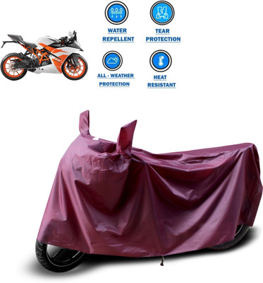 PAGORA Waterproof Two Wheeler Cover for KTM(RC 200, Maroon)