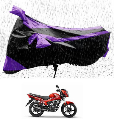 RONISH Waterproof Two Wheeler Cover for TVS(Victor New, Purple, Black)