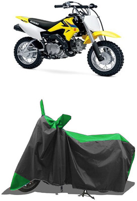 SUGASHRI Waterproof Two Wheeler Cover for Suzuki(DR-Z50 BS6, Green, Black)