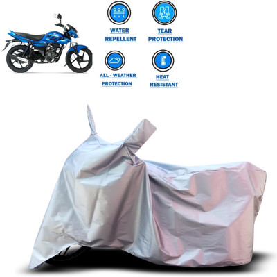 CODOKI Two Wheeler Cover for Bajaj(XCD 125cc, Silver)