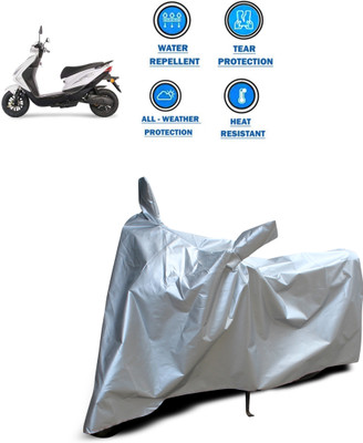 CODOKI Two Wheeler Cover for Ampere(REO, Silver)
