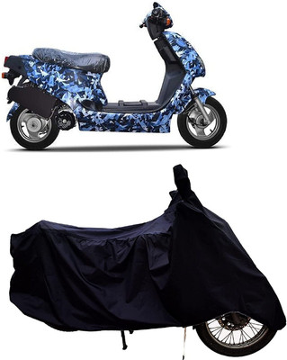 SK AUTO Two Wheeler Cover for Hero(Electric AXLHE-20, Black)