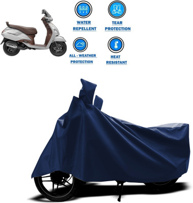 PAGORA Two Wheeler Cover for TVS(Jupiter, Blue)