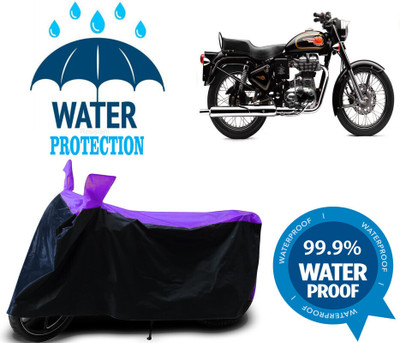 Mdstar Waterproof Two Wheeler Cover for Royal Enfield(Bullet 500, Multicolor)