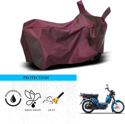 ANTHUB Waterproof Two Wheeler Cover for TVS(XL 100, Maroon)