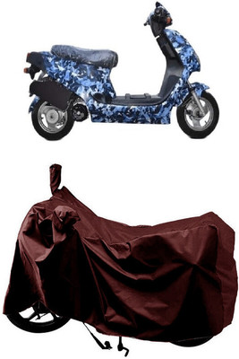SUGASHRI Waterproof Two Wheeler Cover for Hero(Electric AXLHE-20, Maroon)