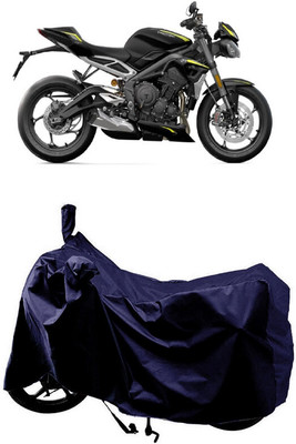 SUGASHRI Waterproof Two Wheeler Cover for Triumph(Speed Triple BS6, Blue)