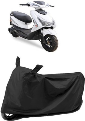 SK AUTO Two Wheeler Cover for Ampere(REO BS6, Black)