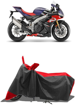 SUGASHRI Waterproof Two Wheeler Cover for Aprilia(RSV4, Red, Black)