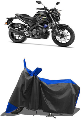 SUGASHRI Waterproof Two Wheeler Cover for Yamaha(MT 15 New BS6, Blue, Black)