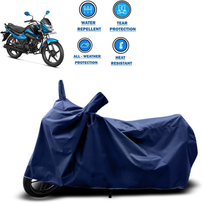 CODOKI Two Wheeler Cover for Hero(Splendor I Smart, Blue)