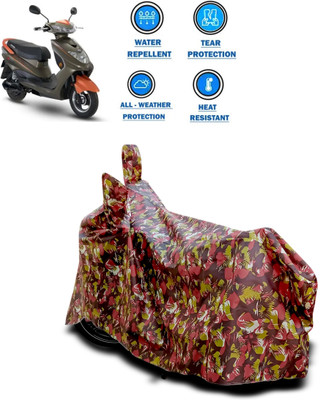 CODOKI Two Wheeler Cover for Okinawa(Ridge Plus, Red)