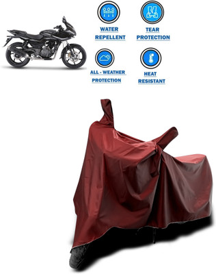 CODOKI Waterproof Two Wheeler Cover for Bajaj(Pulsar 220 DTS-i, Maroon)