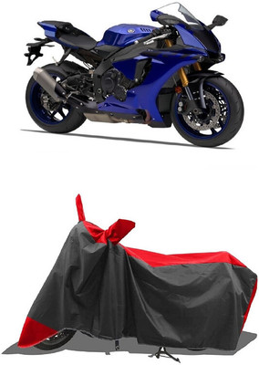 SUGASHRI Waterproof Two Wheeler Cover for Yamaha(YZF R1M BS6, Red, Black)