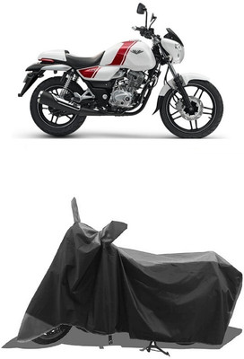 SUGASHRI Waterproof Two Wheeler Cover for Bajaj(V15, Grey, Black)