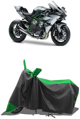 SUGASHRI Waterproof Two Wheeler Cover for Kawasaki(Versys 650, Green, Black)