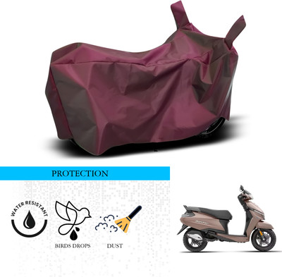 GOSHIV-car and bike accessories Waterproof Two Wheeler Cover for TVS(Jupiter, Maroon)