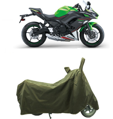 Coxtor Waterproof Two Wheeler Cover for Kawasaki(Ninja 650 bs6, Gold)