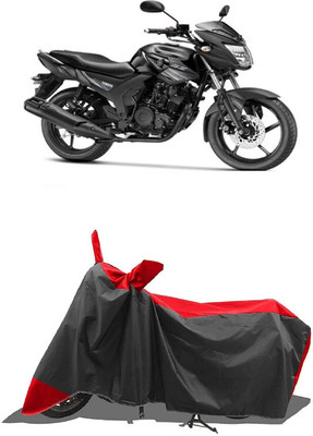 SUGASHRI Waterproof Two Wheeler Cover for Yamaha(SZ RR V2.0, Red, Black)