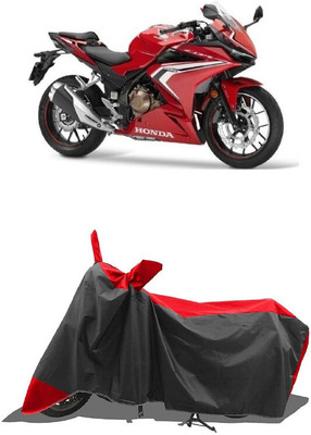 SUGASHRI Waterproof Two Wheeler Cover for Royal Enfield(Bullet 350 New BS6, Red, Black)
